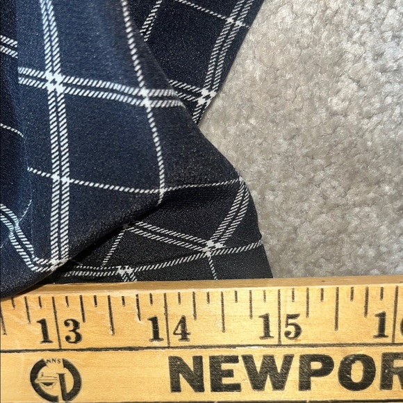 Rebecca Taylor 100% Silk Black Plaid Jumpsuit Size 6 - Picture 9 of 10